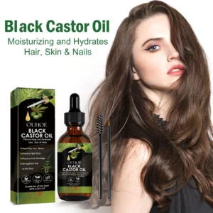 OUHOE Black Castor Oil 100% Organic