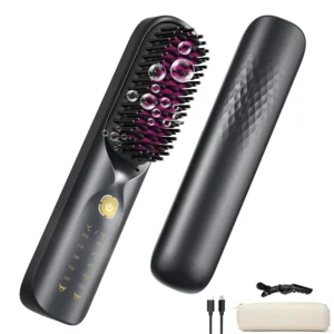 Cordless Hair Straightener Brush 450°F